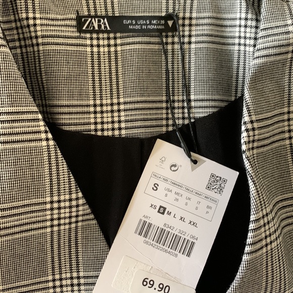Zara Plaid Blazer Dress size Small - Picture 2 of 4